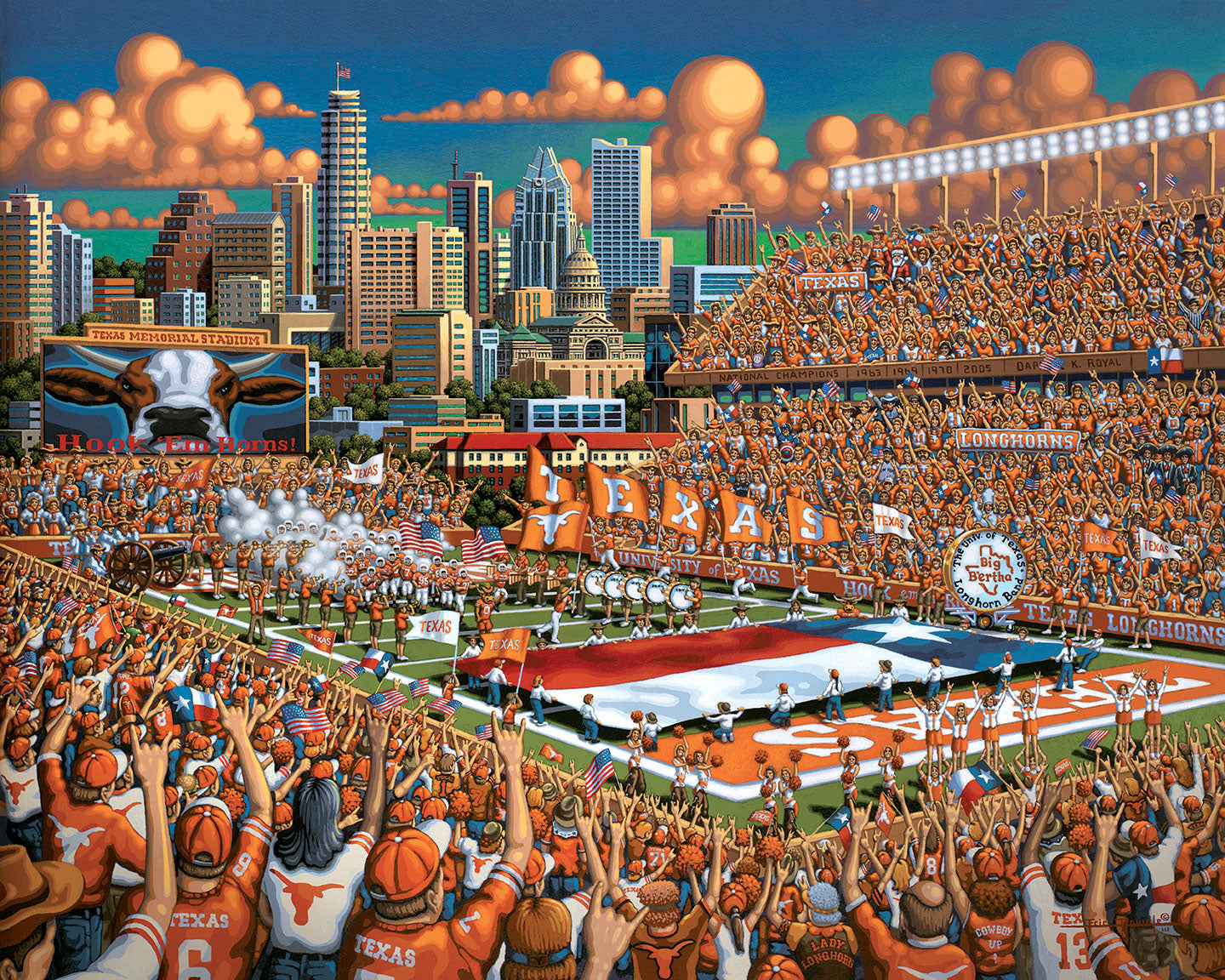 Texas Longhorns Fine Art