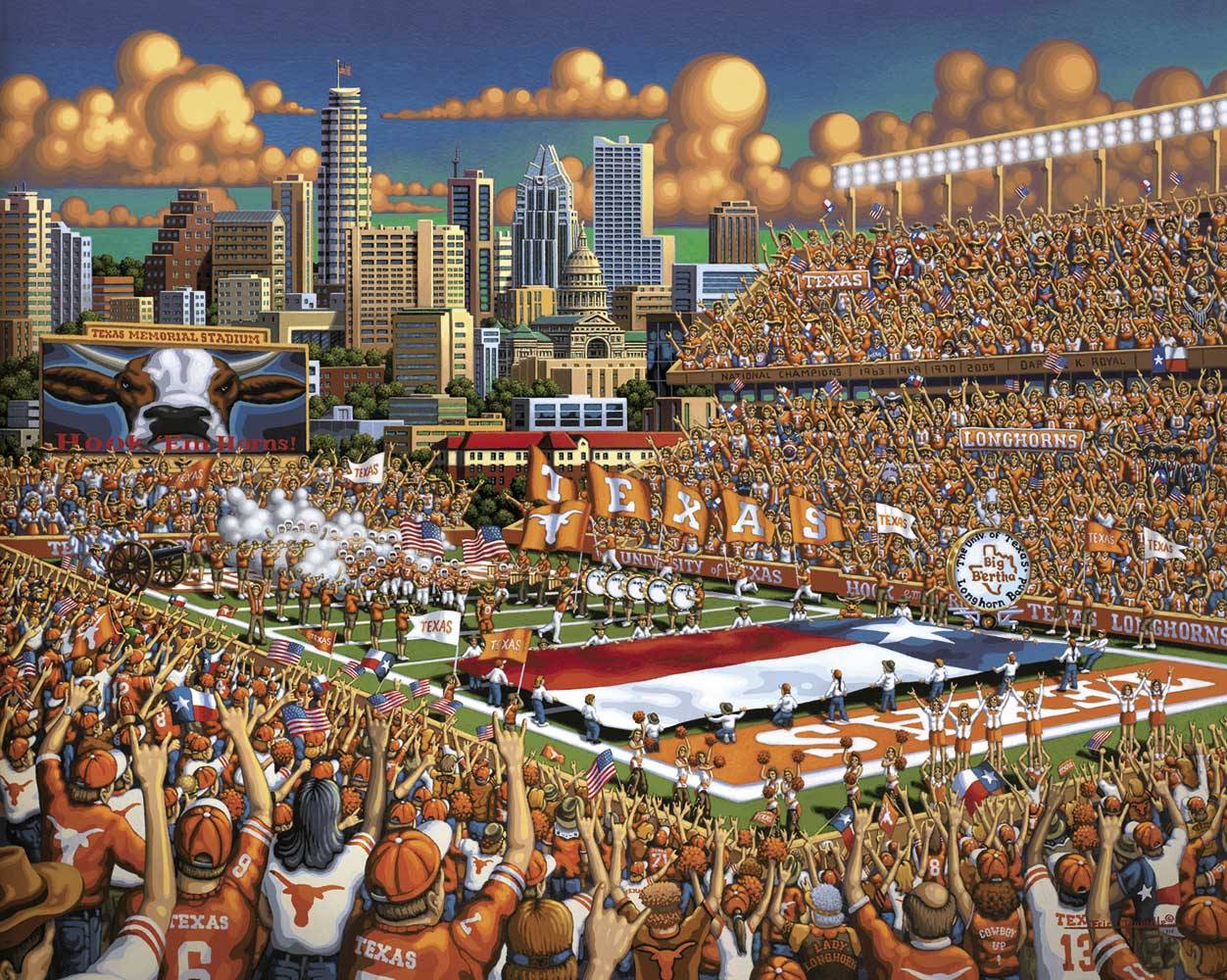 Texas Longhorns Canvas Gallery Wrap