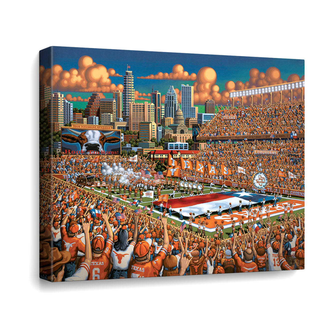 Texas Longhorns Canvas Gallery Wrap