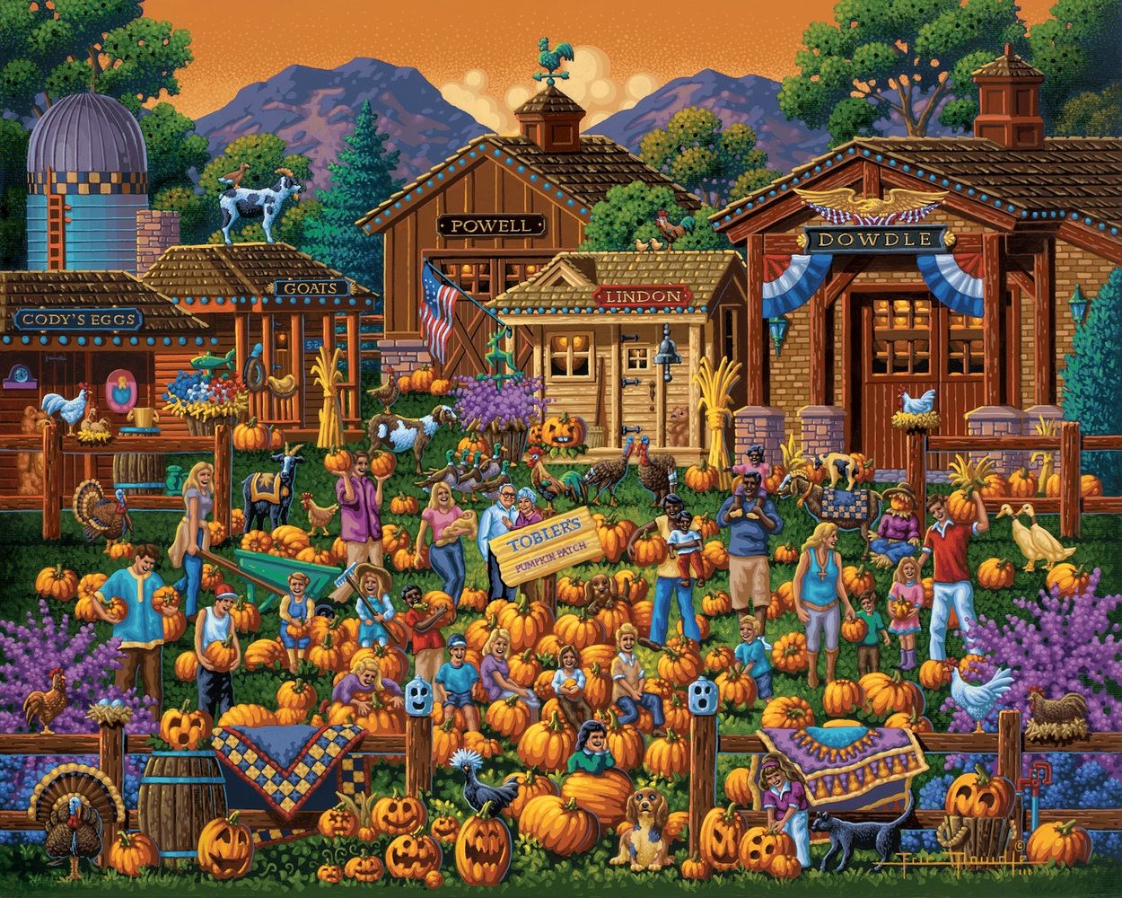 Toblers Pumpkin Patch - Wooden Puzzle