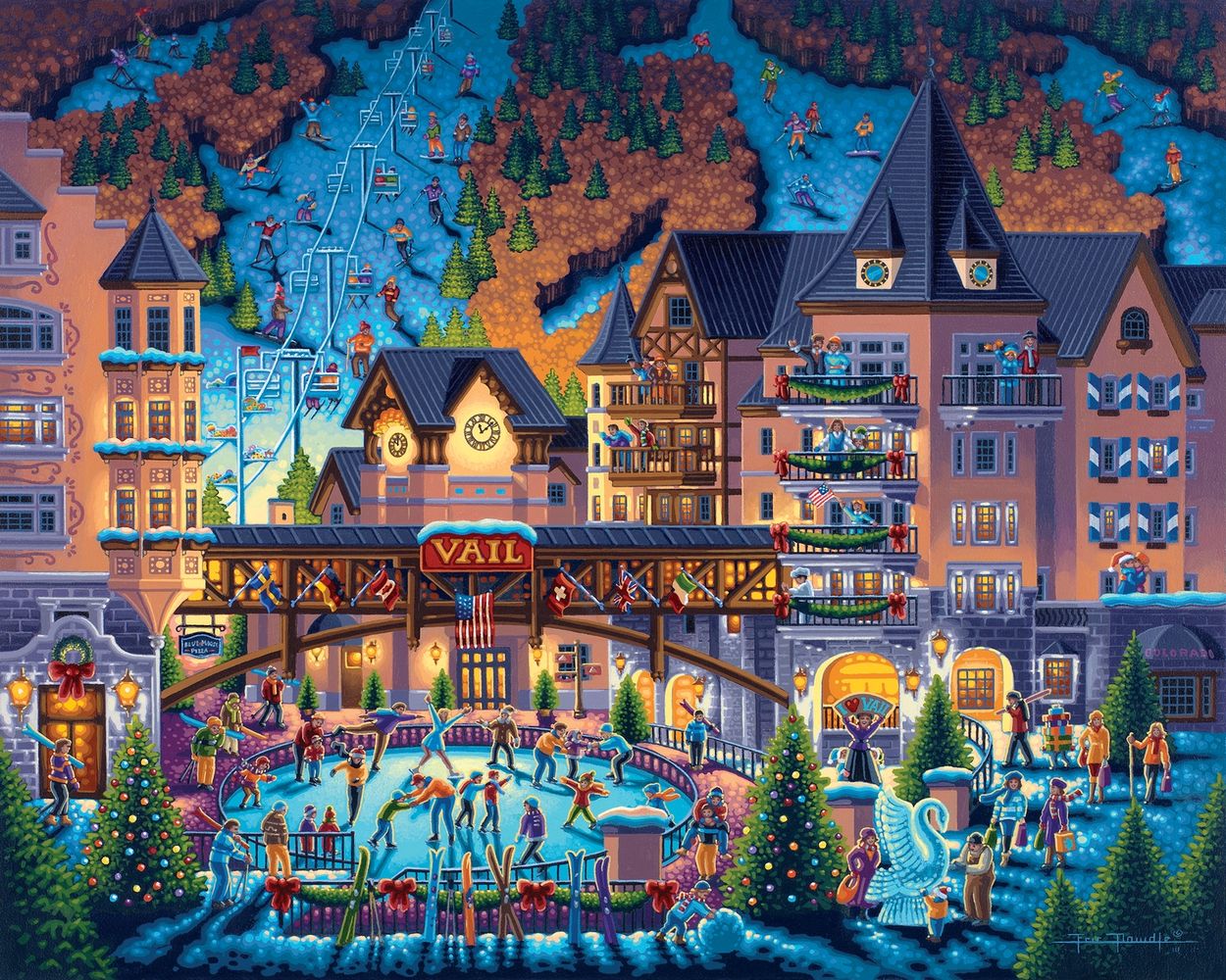 Vail Village - Wooden Puzzle