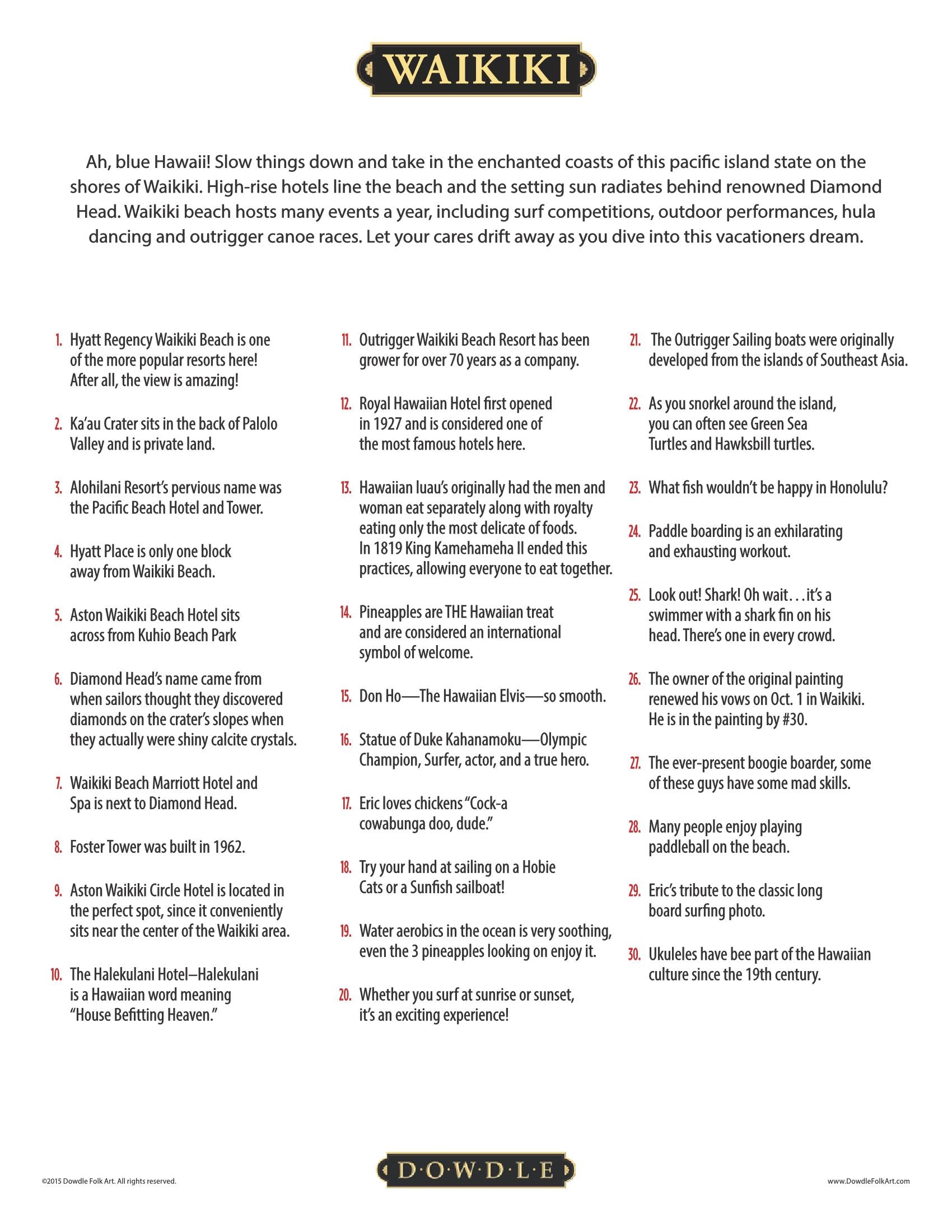 Waikiki Canvas Gallery Wrap