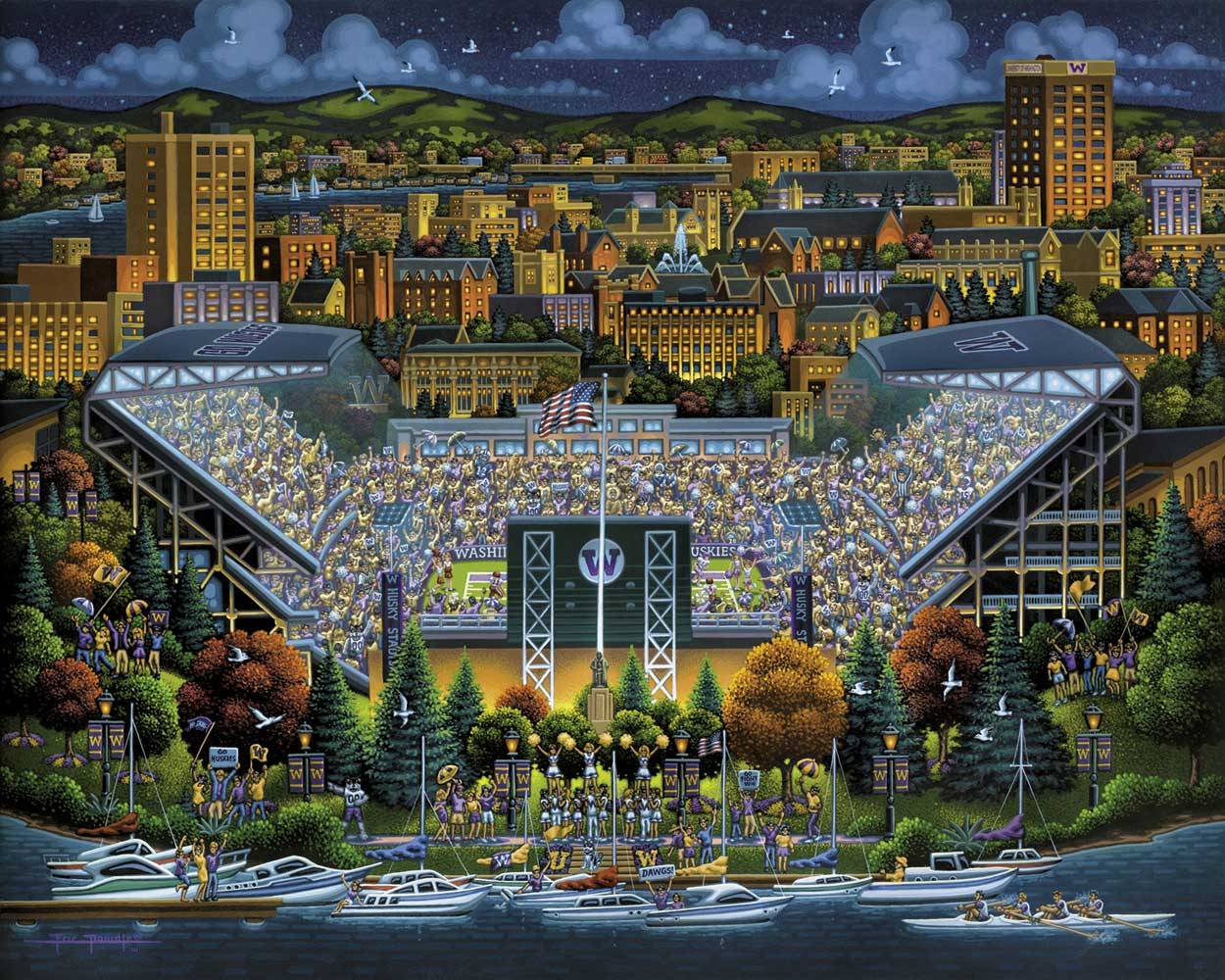 Washington Huskies Canvas Gallery Wrap