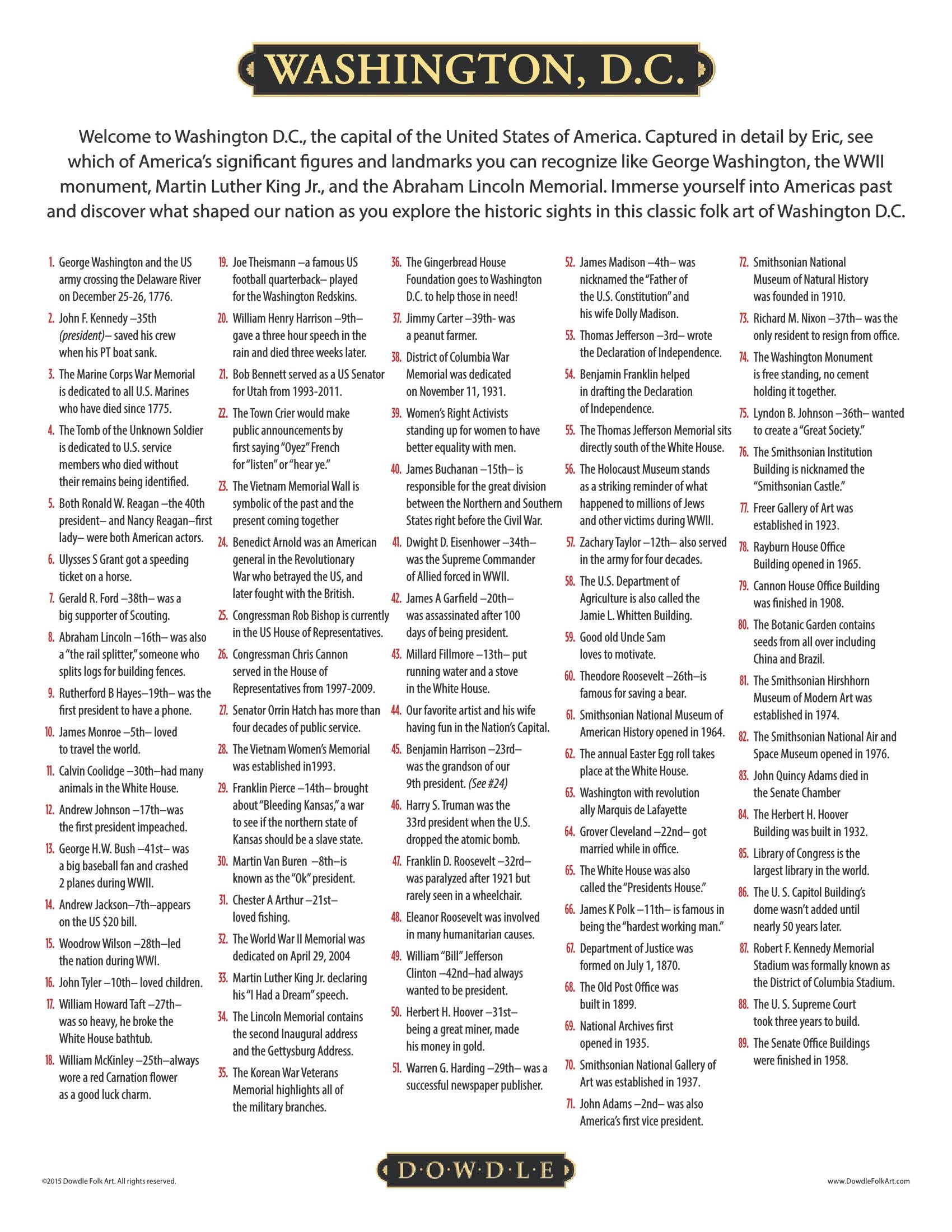 Washington D.C Canvas Gallery Wrap