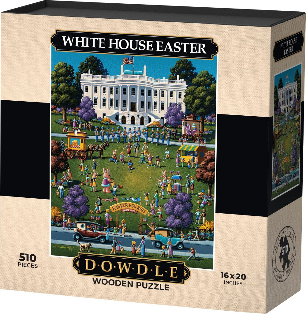 White House Easter - Wooden Puzzle