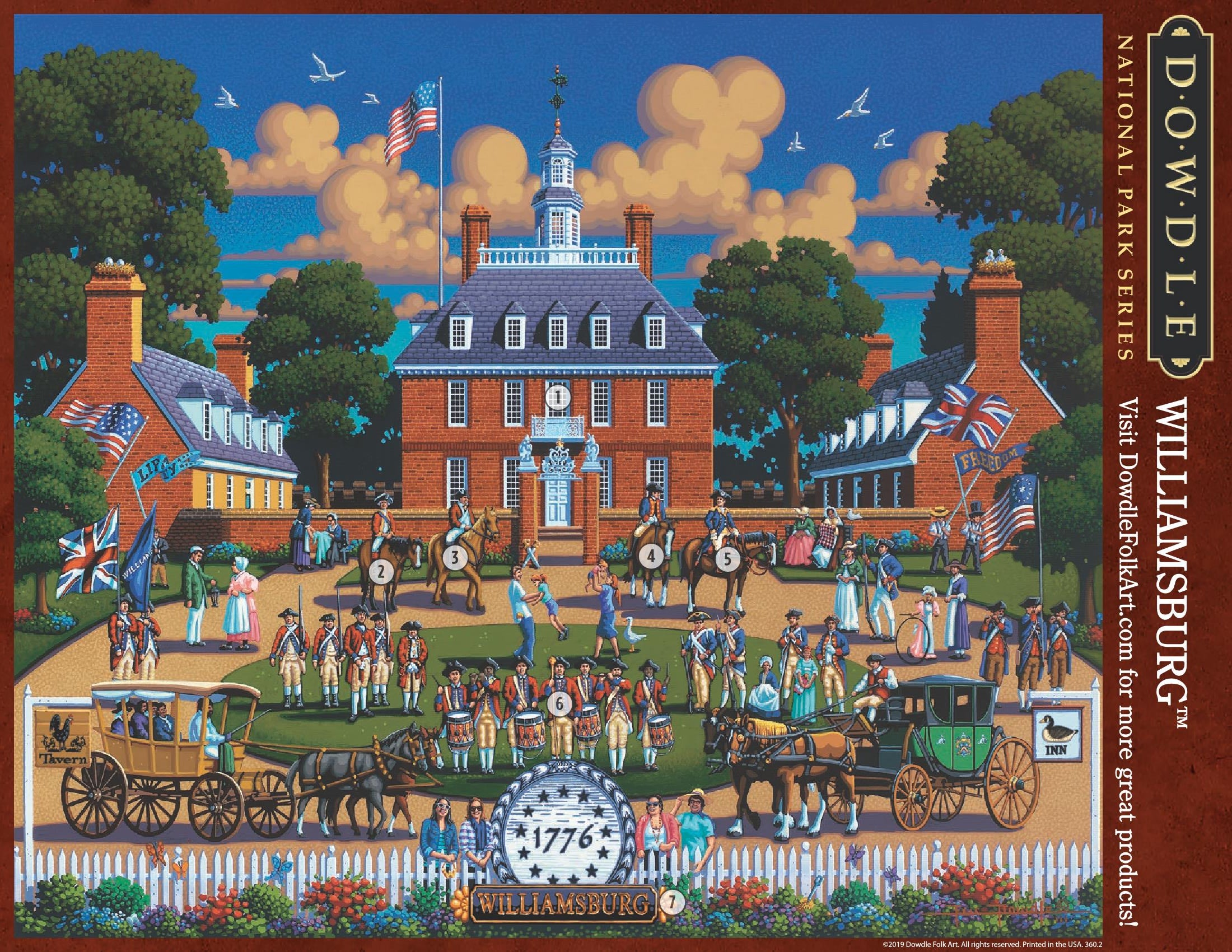 Williamsburg National Historic Park Canvas Gallery Wrap