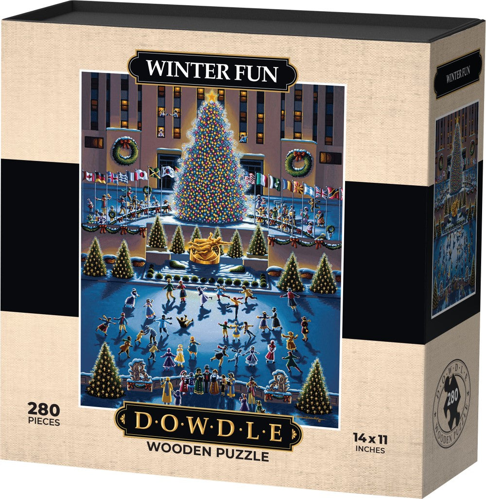 Winter Fun - Wooden Puzzle | Dowdle Folk Art