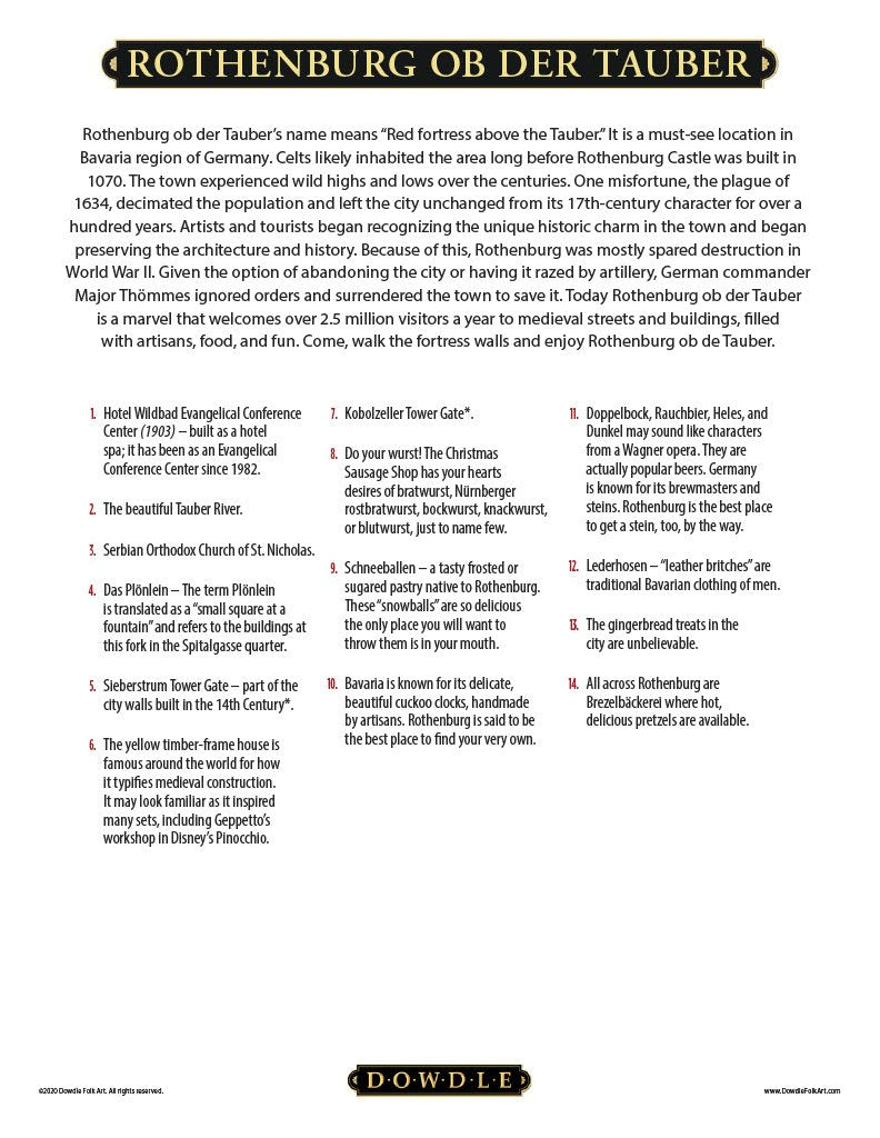 Rothernburg od der Tauber Canvas Gallery Wrap