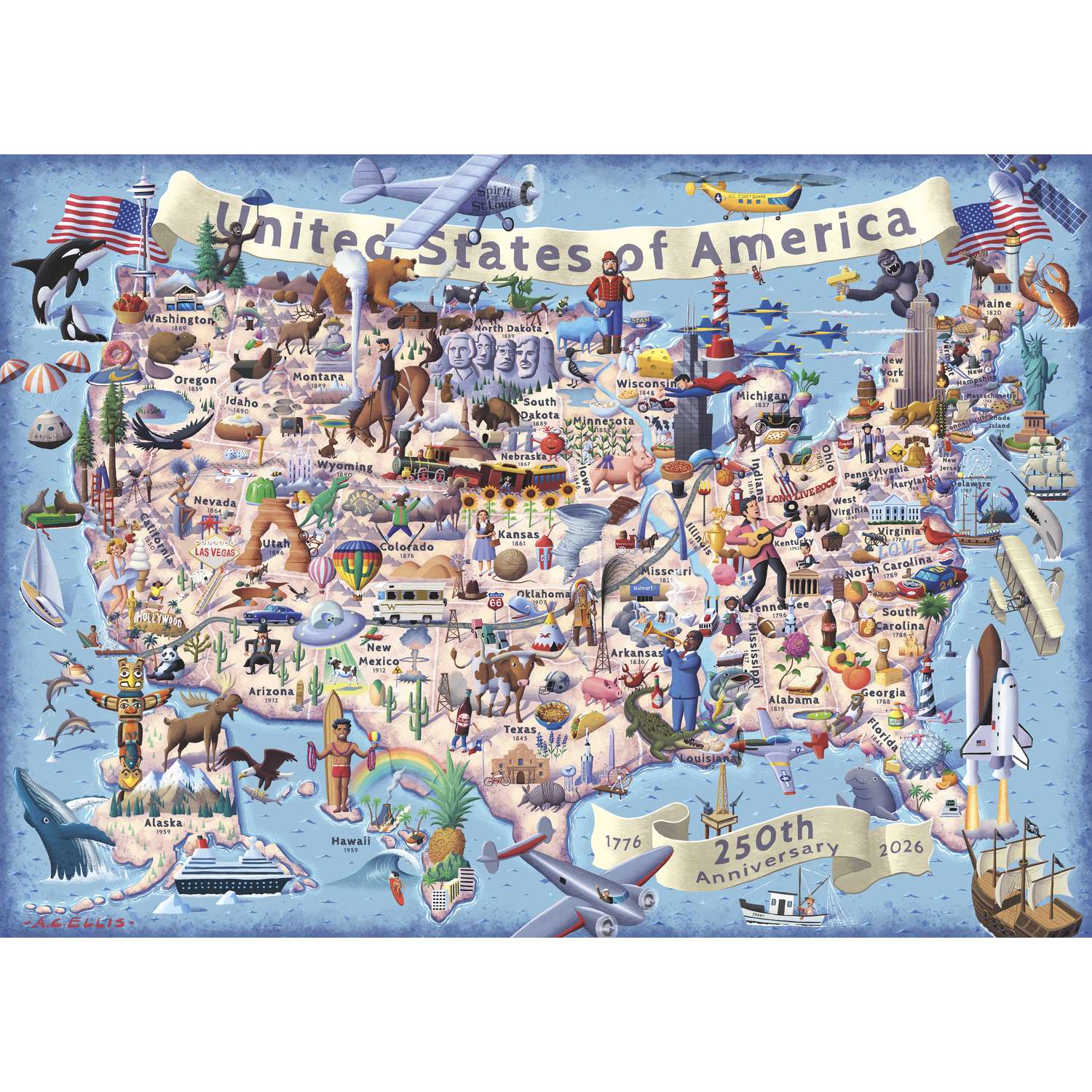 America the Beautiful - 250th Anniversary | 2500 Piece Collector's Edition