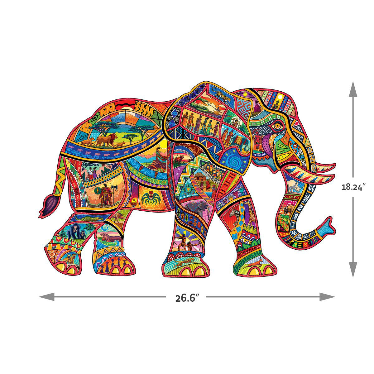 African Elephant | Luxury Wood Puzzle