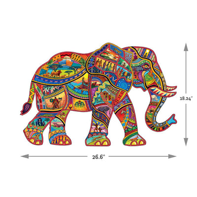 African Elephant | Luxury Wood Puzzle