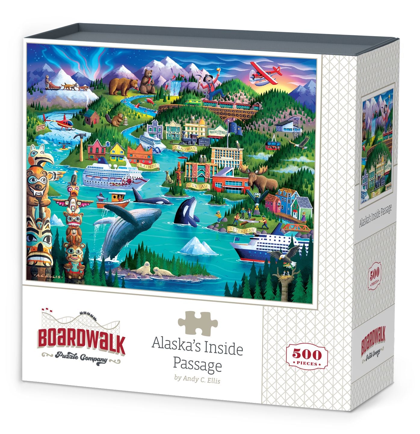 Alaska's Inside Passage - 500 Piece Boardwalk Jigsaw Puzzle