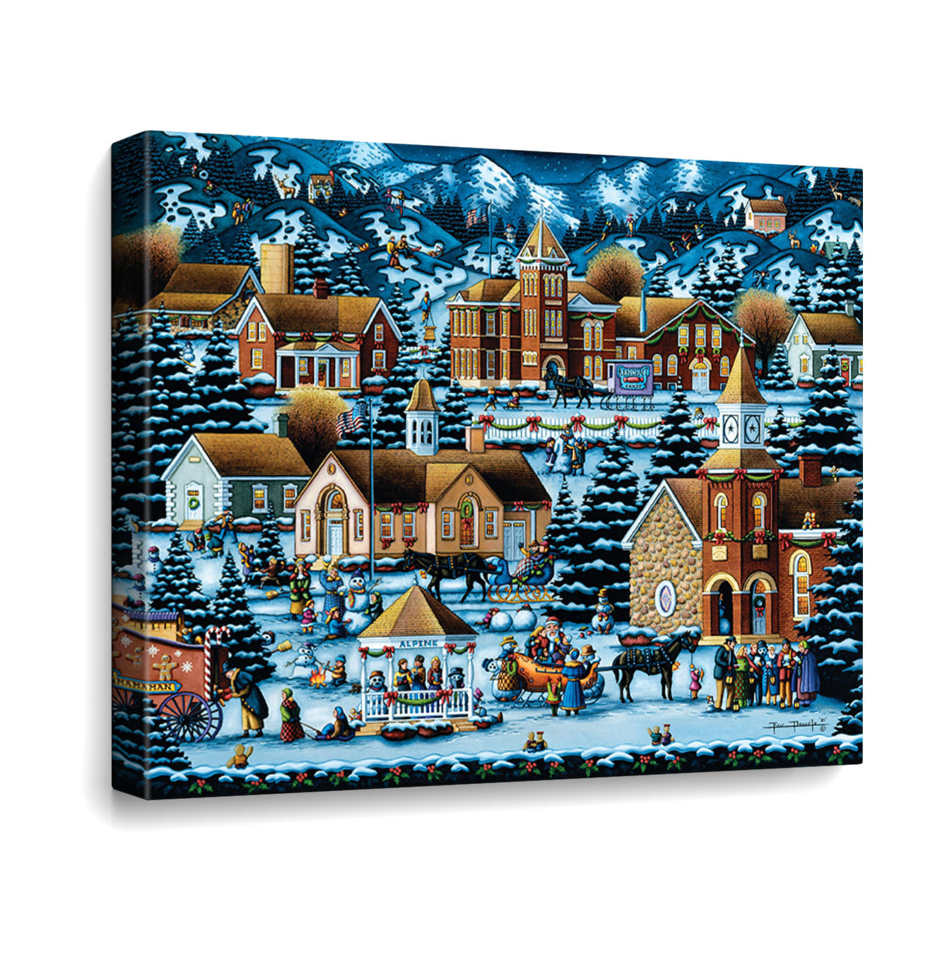 Alpine Christmas Fine Art Prints | Dowdle Folk Art