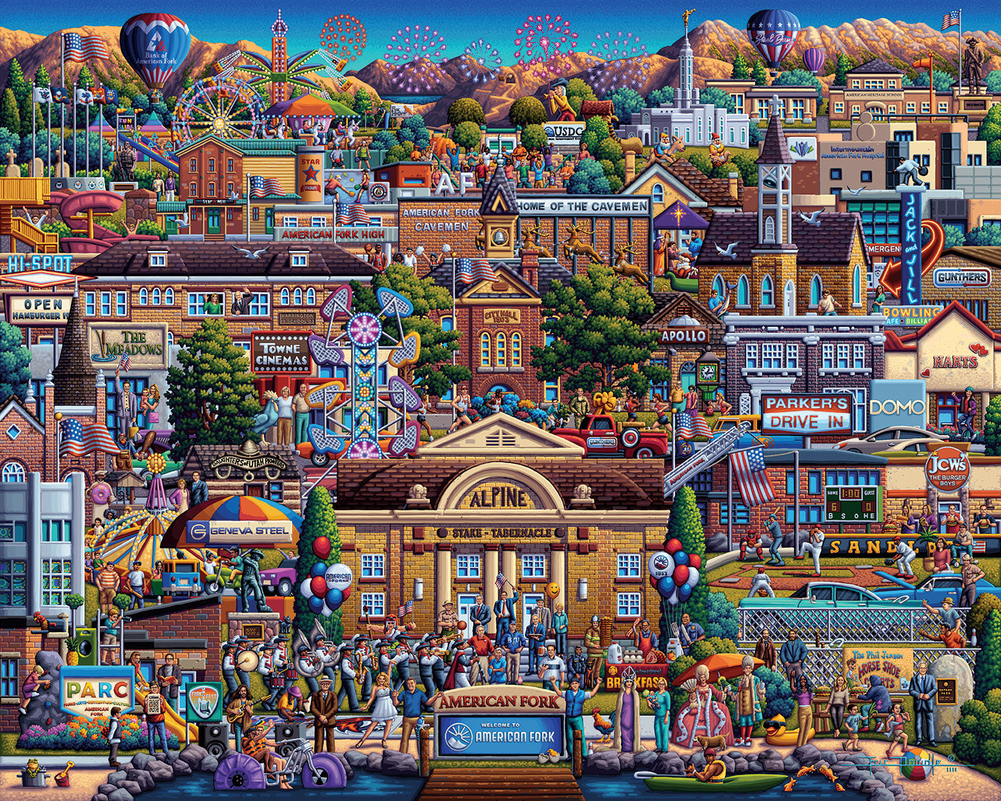 American Fork | 210 Piece Personal Puzzle