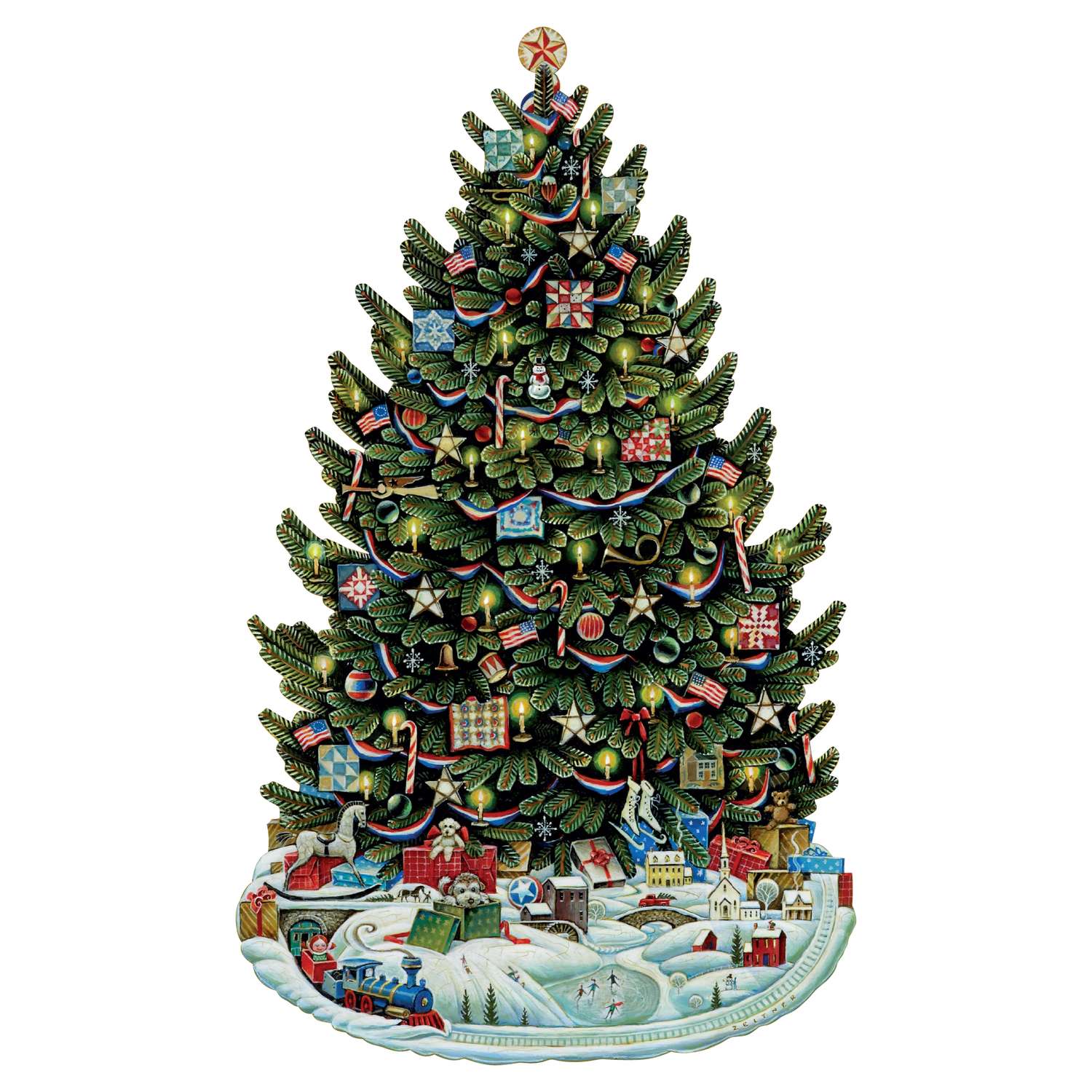 American Christmas Tree | Luxury Wood Puzzle