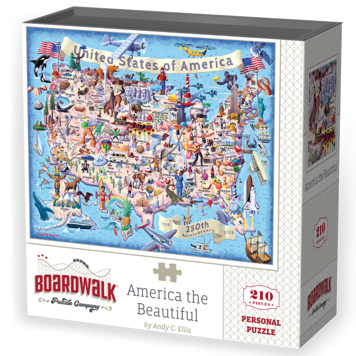 America the Beautiful - 250th Anniversary | 210 Piece Personal Puzzle