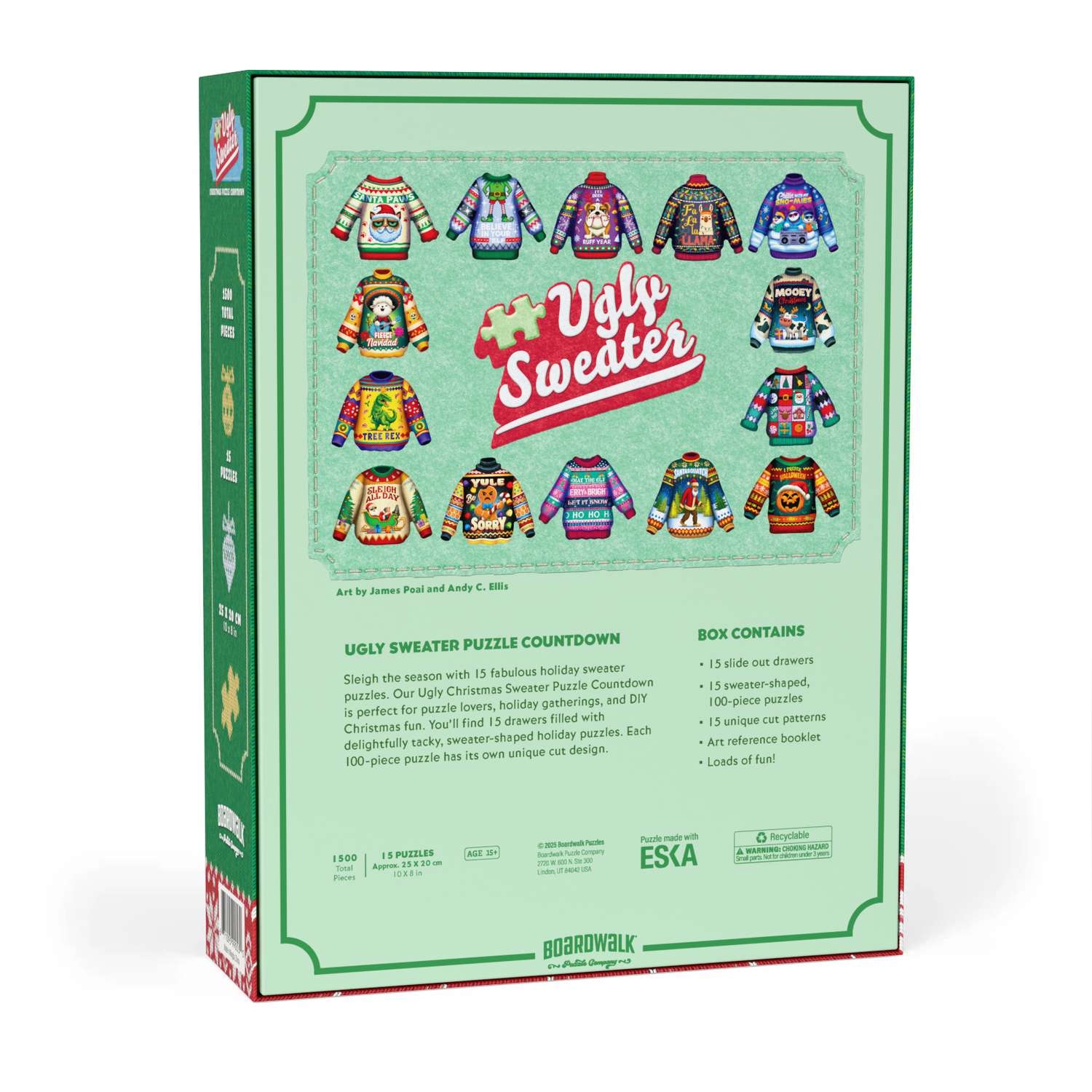 Ugly Sweater Christmas Puzzle Countdown Calendar