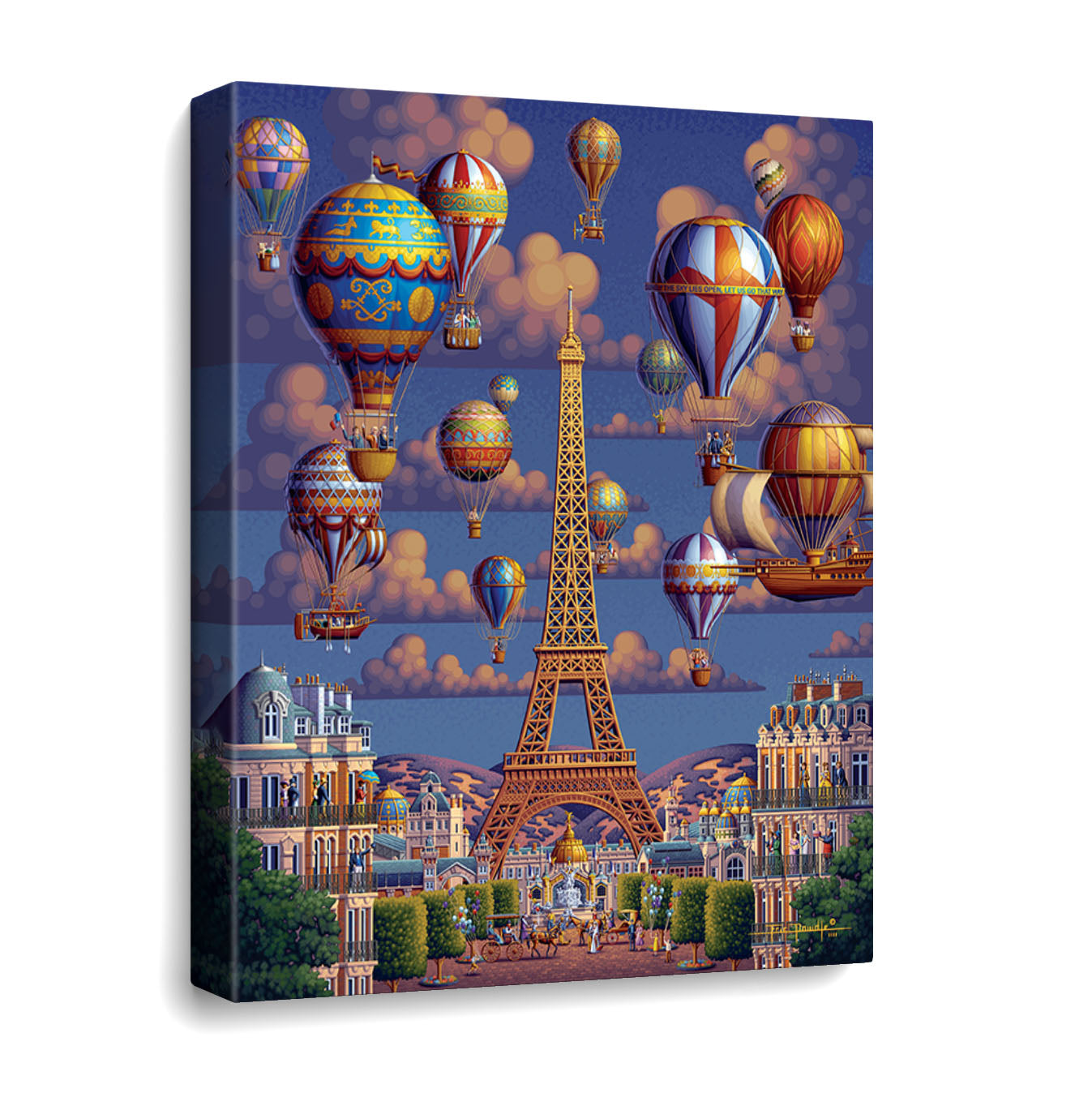 Balloons Over Paris - Mini Puzzle - 7x9 250 pc