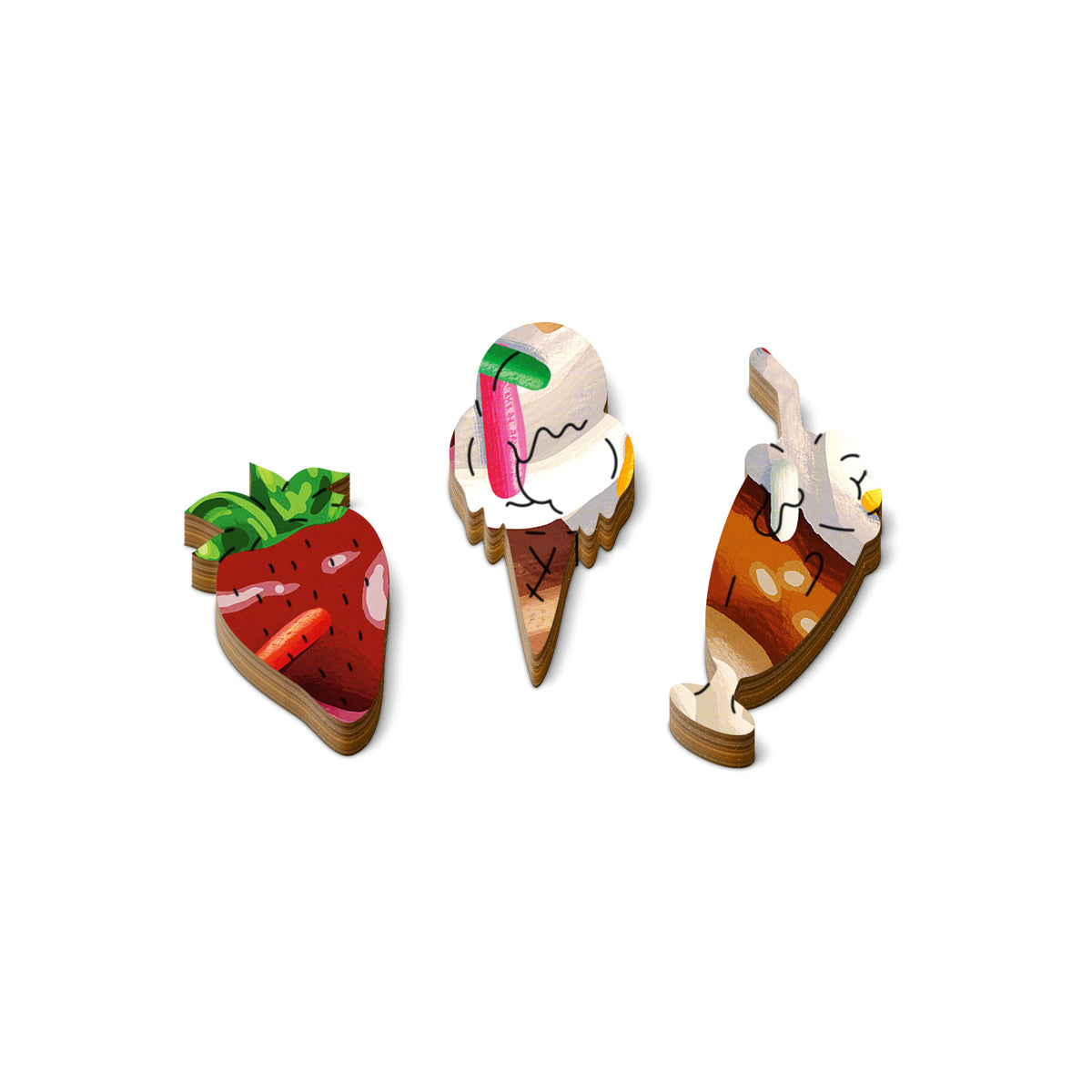 Banana Split | Luxury Wood Puzzle - Large Size