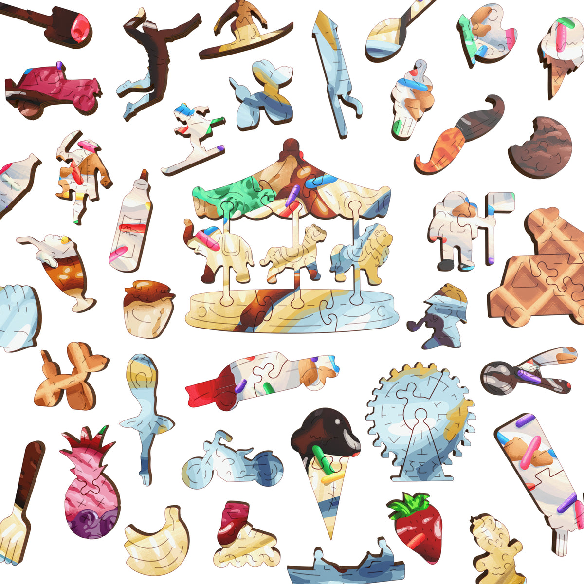 Banana Split | Luxury Wood Puzzle - Large Size