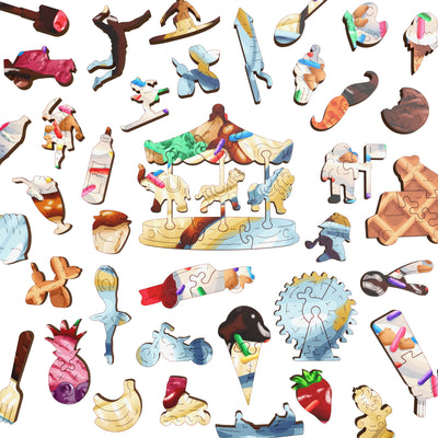 Banana Split | Luxury Wood Puzzle - Large Size