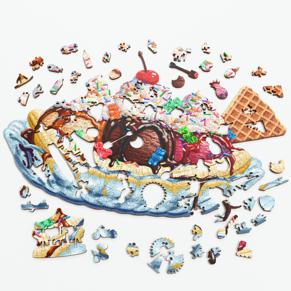 Banana Split | Luxury Wood Puzzle - Large Size