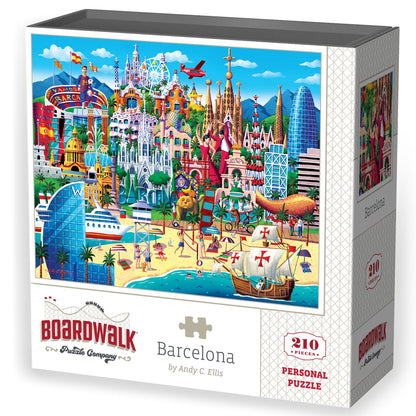 Barcelona | 210 Piece Personal Puzzle