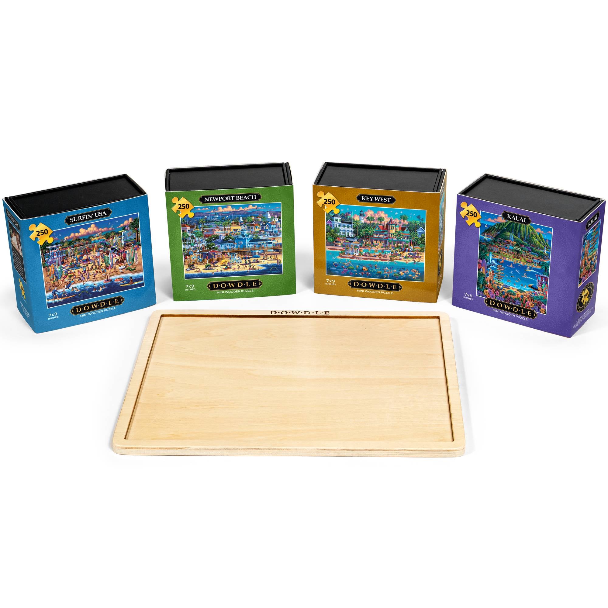 ベトナム産　•カルサイト5点セット Beaches - 4-Pack Mini Puzzles