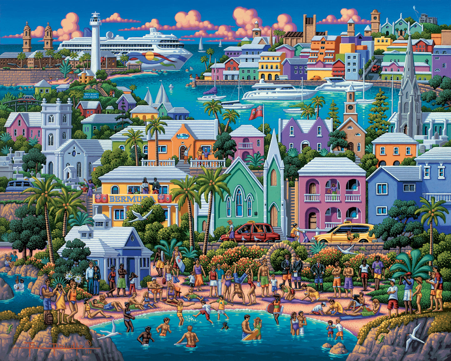 【美品/希少アート】INDO BOARD（インドボード）ドゥードゥル柄豪華セット Dowdle - caribbean-islands - caribbean-islands