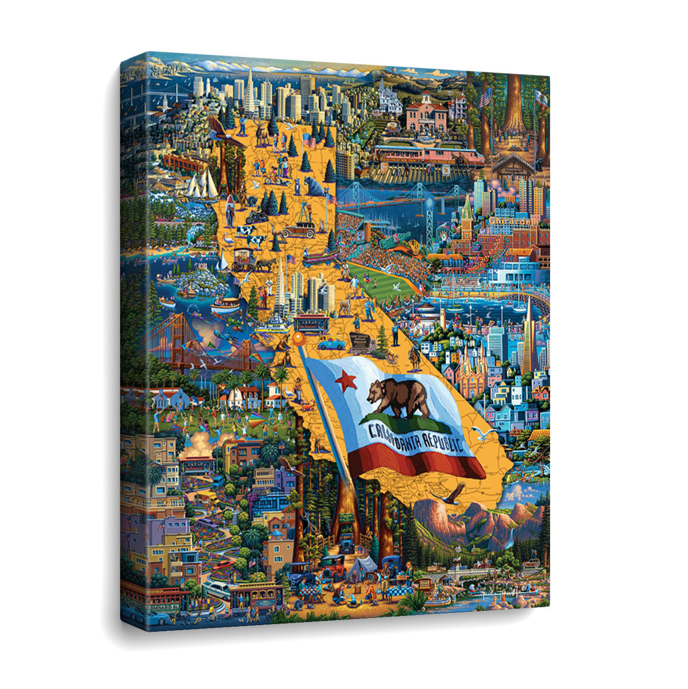 Best of Northern California Canvas Gallery Wrap