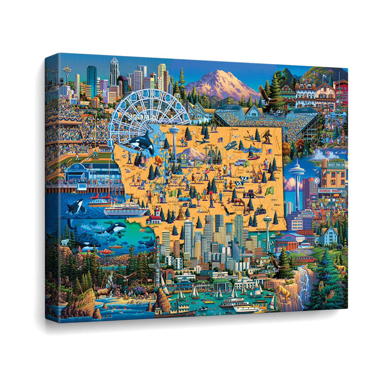 I Love Seattle - Fine Art | Dowdle Folk Art