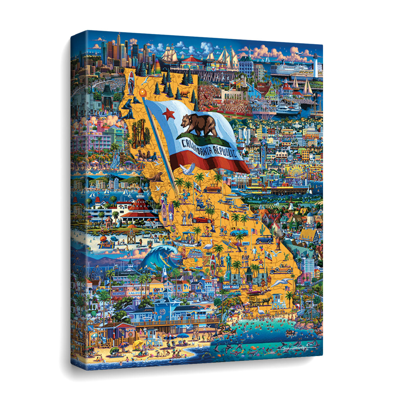Best of Southern California Canvas Gallery Wrap