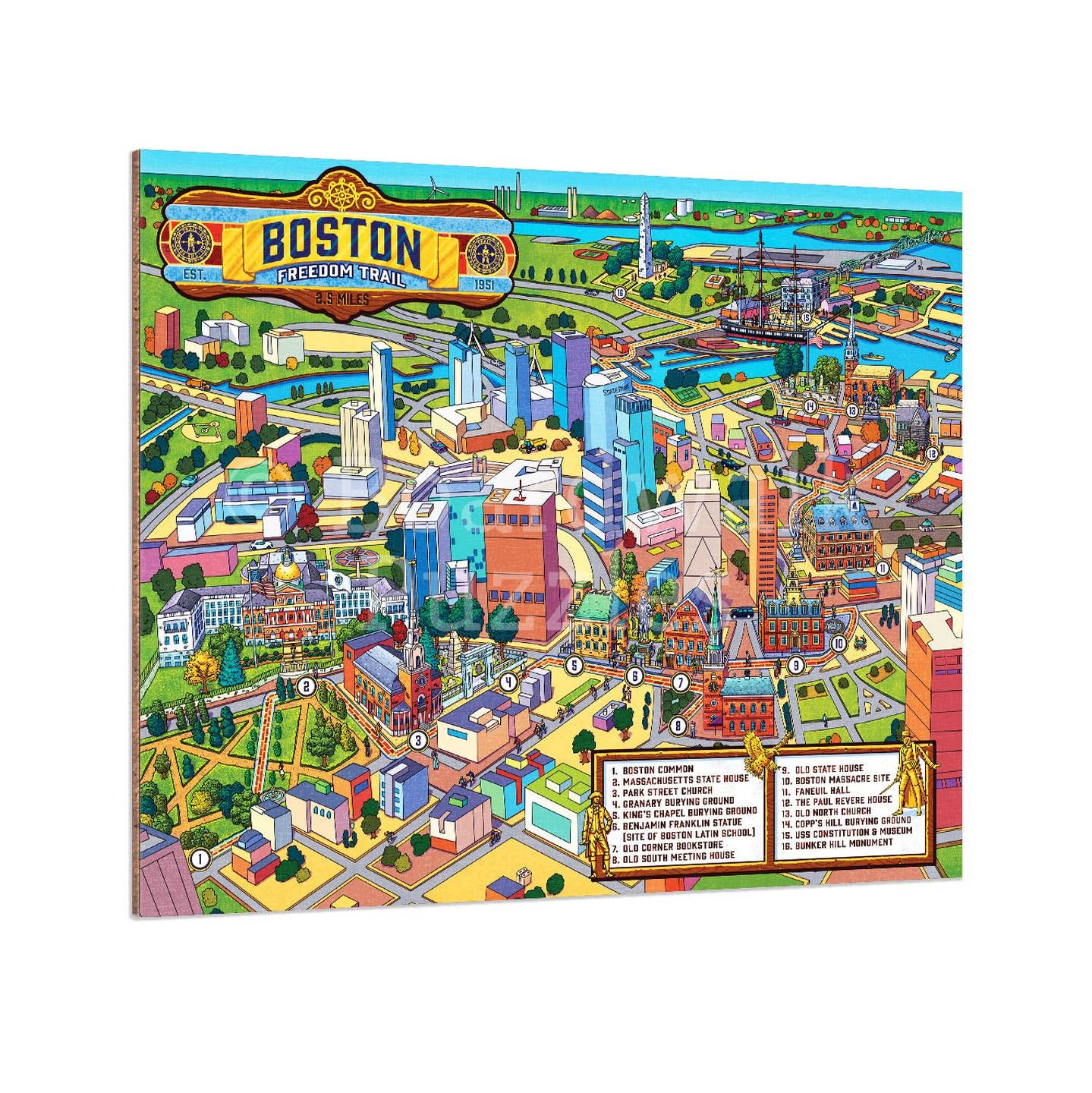 Boston Freedom Trail - Boardwalk Fine Art