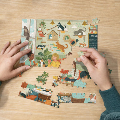 Cat Cafe | 210 Piece Personal Puzzle