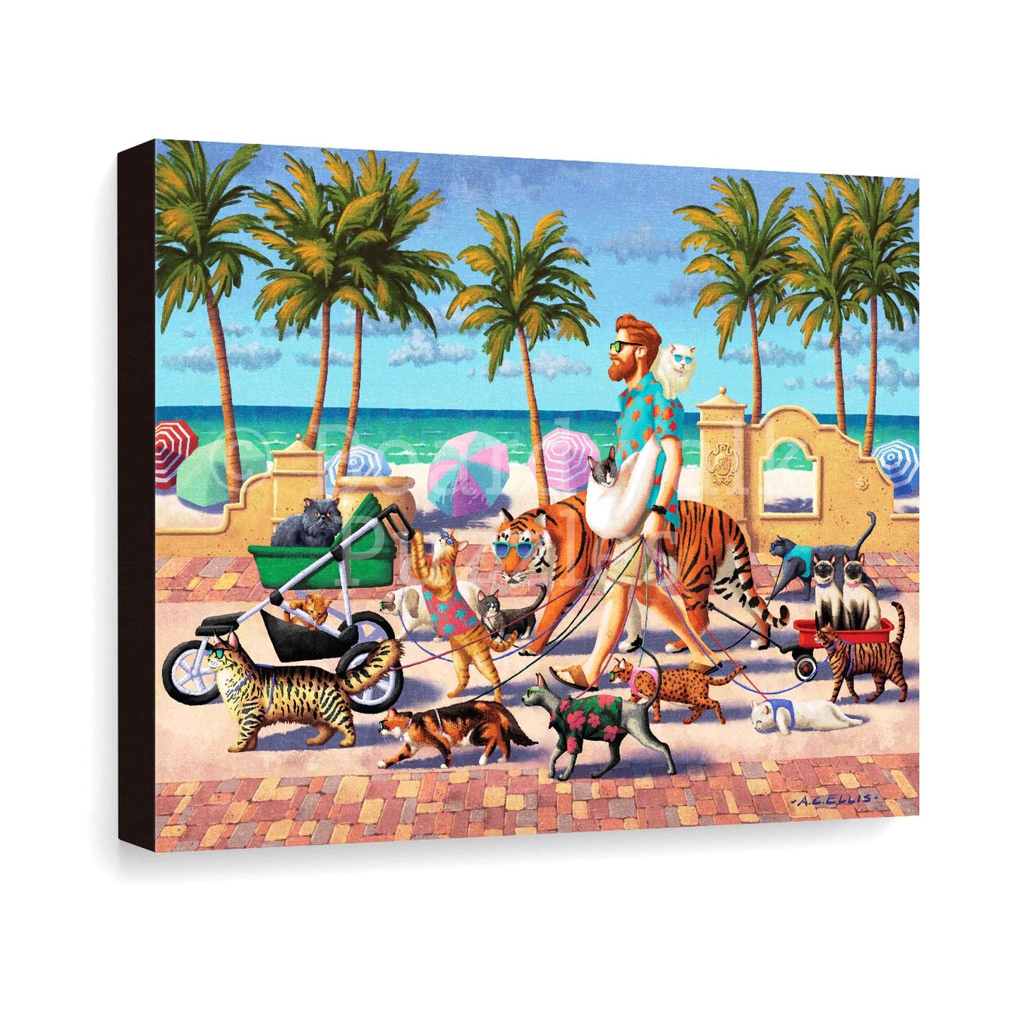 Cat Walker - Boardwalk Fine Art