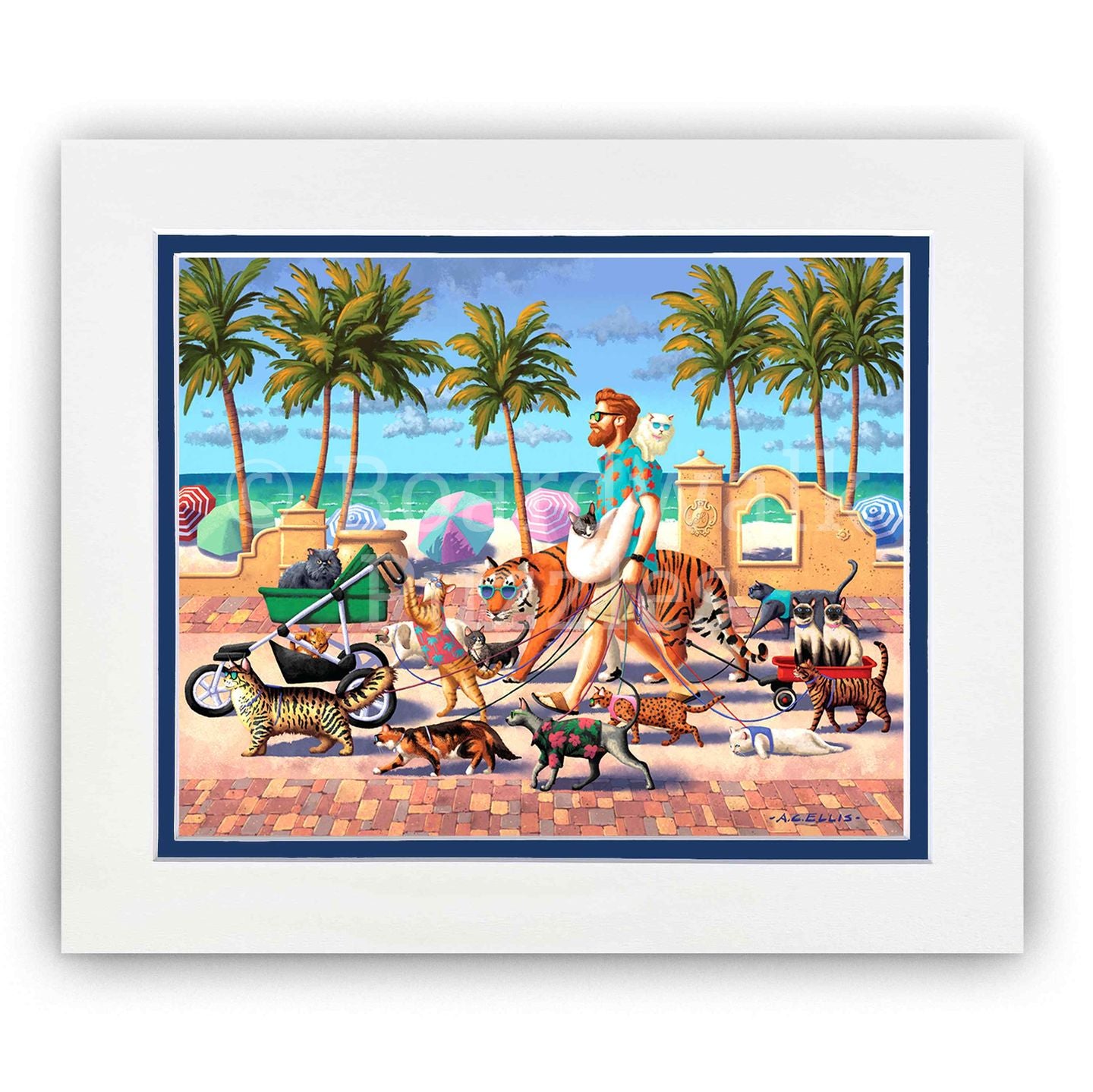 Cat Walker - Boardwalk Fine Art