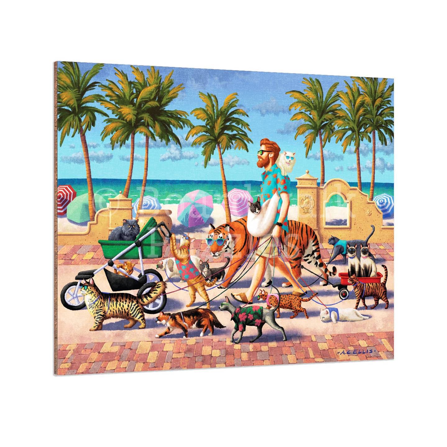 Cat Walker - Boardwalk Fine Art