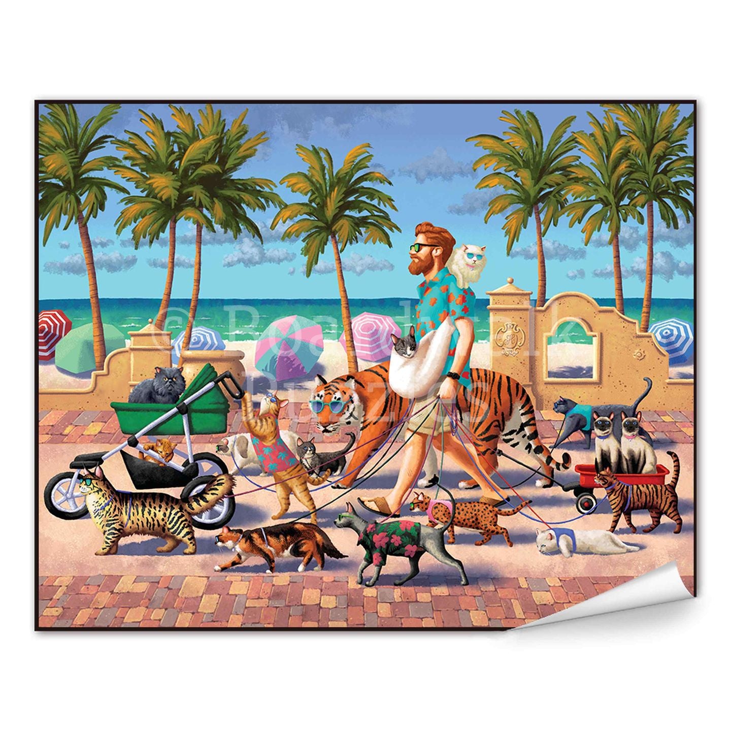 Cat Walker - Boardwalk Fine Art