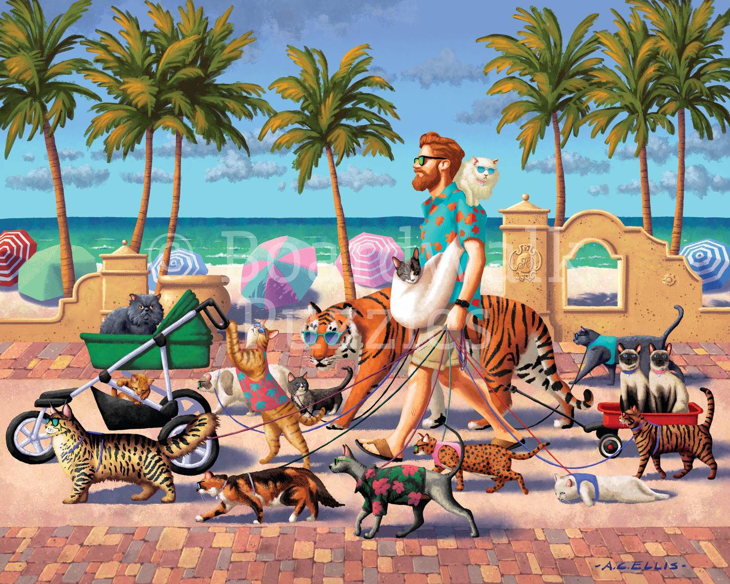 Cat Walker | 210 Piece Personal Puzzle