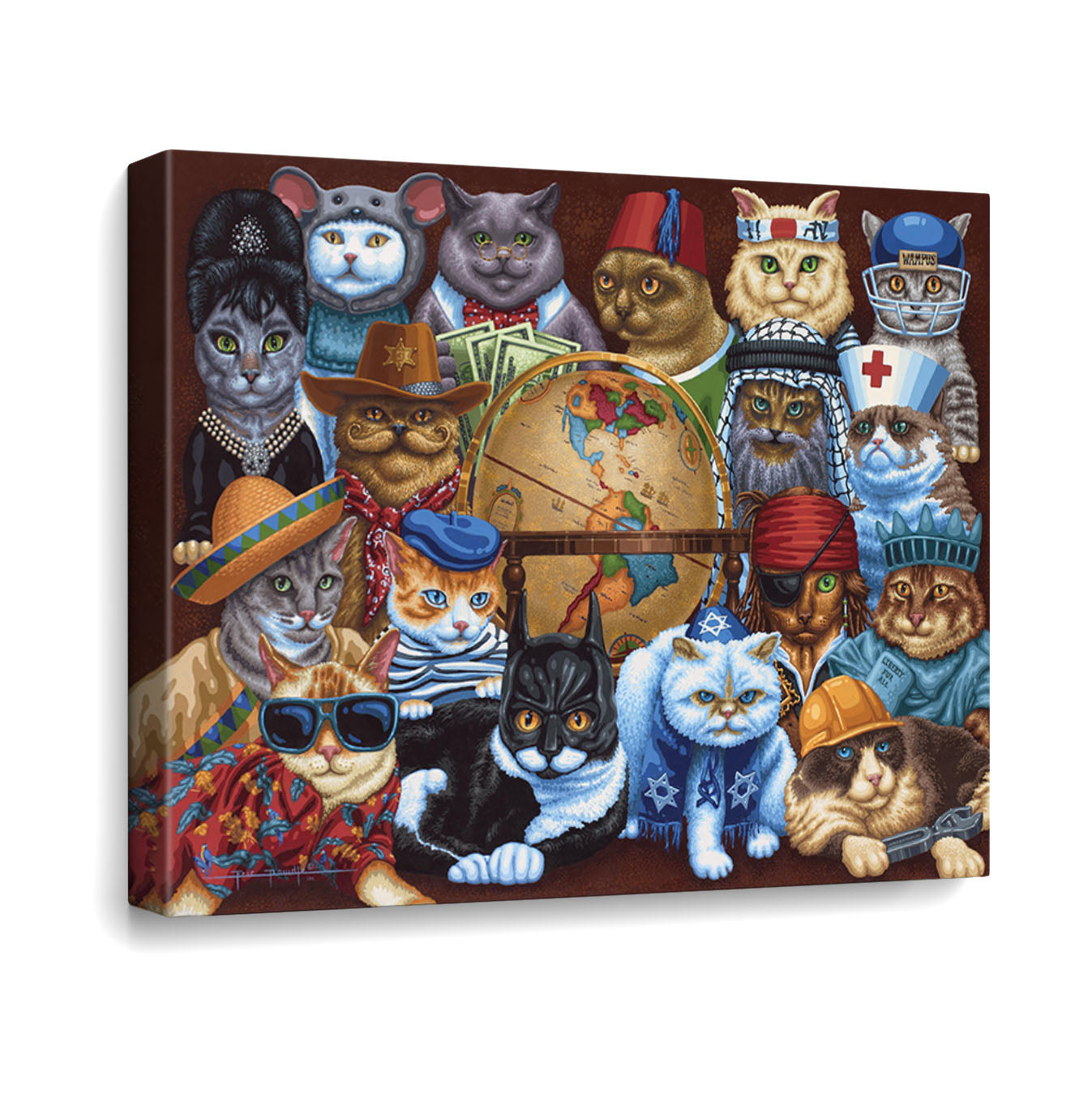 Cats Around the World - Fine Art | Dowdle Folk Art
