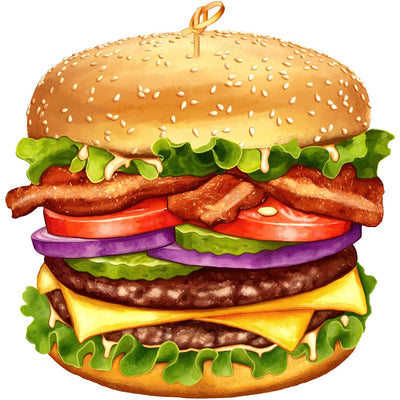 Cheeseburger | Luxury Wood Puzzle