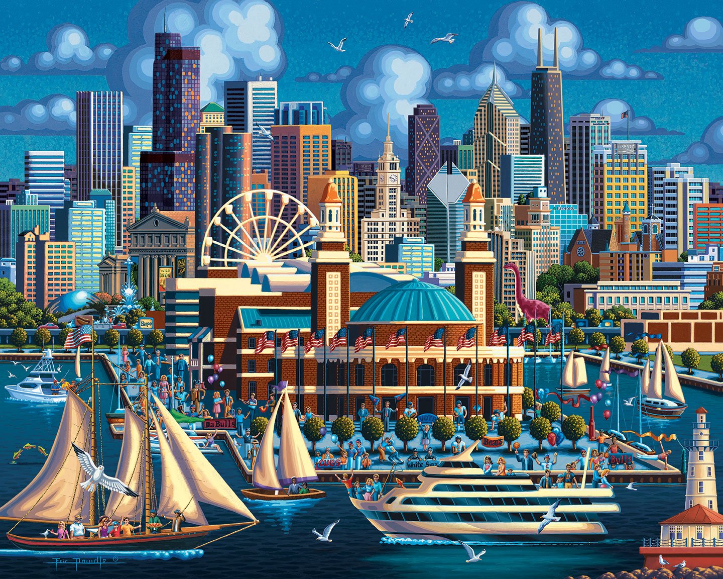 Chicago Navy Pier | 210 Piece Personal Puzzle