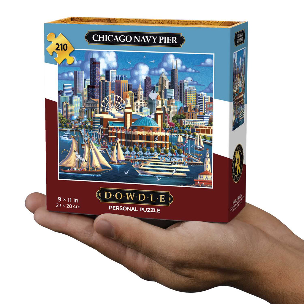 Chicago Downtown Personal Puzzle - 210 Piece Boardwalk Puzzle Company