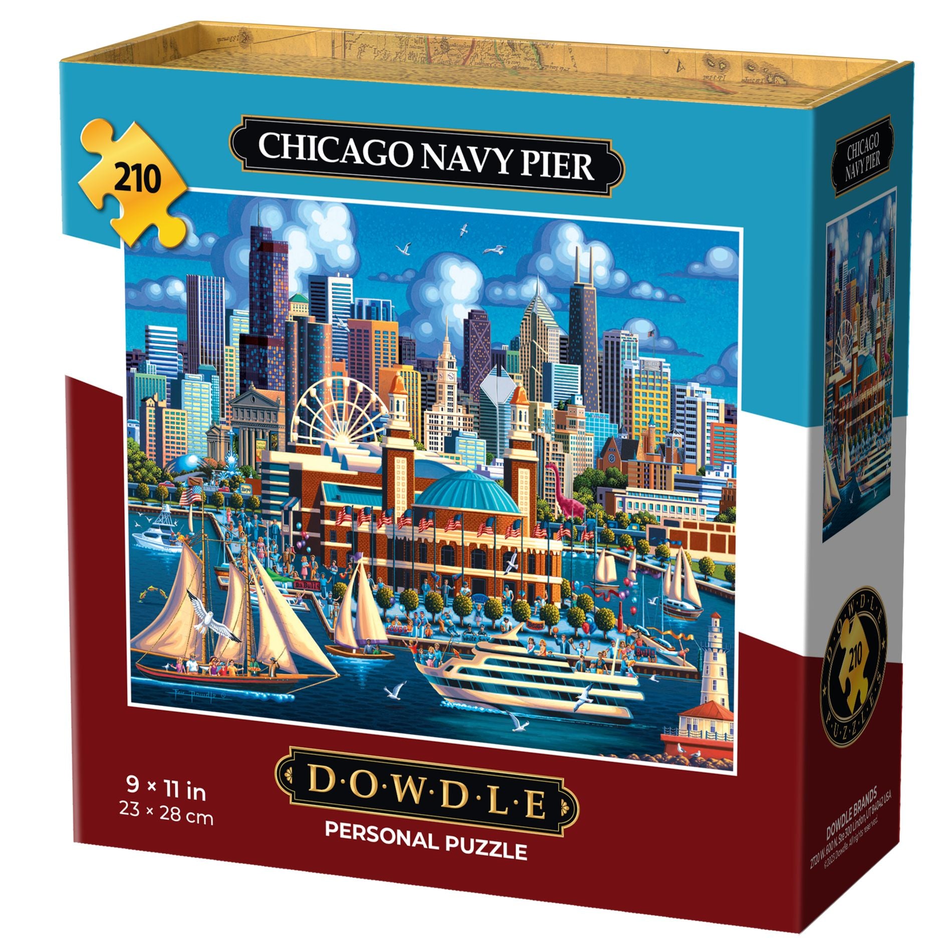 Chicago Navy Pier - Personal Puzzle - 210 Piece – Dowdle Folk Art