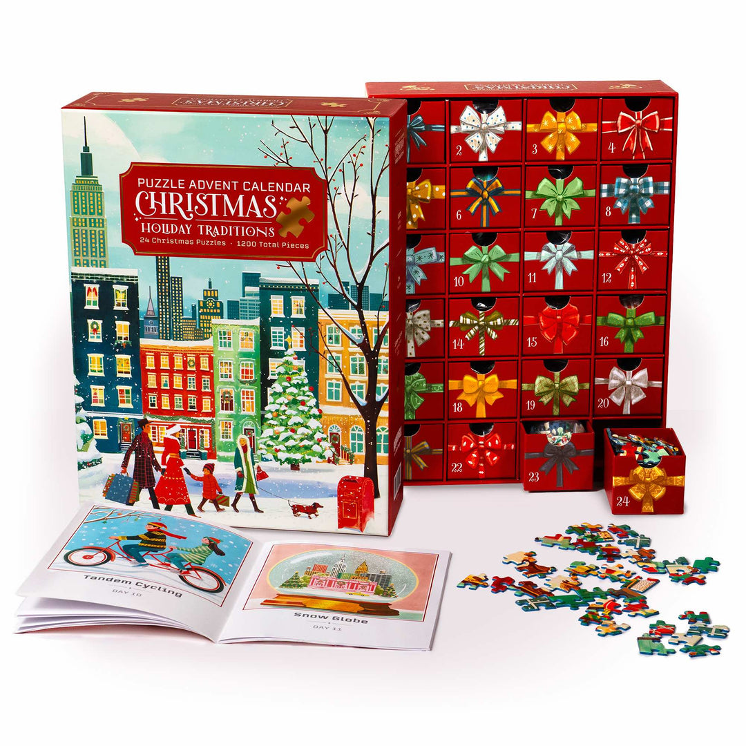 Christmas Holiday Traditions Puzzle Advent Calendar