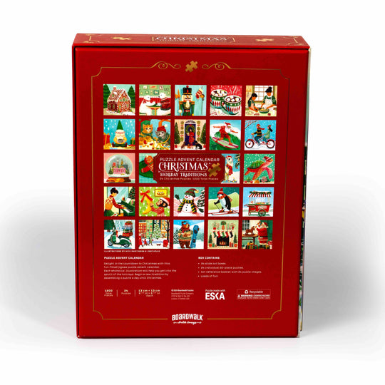 Christmas Holiday Traditions Puzzle Advent Calendar