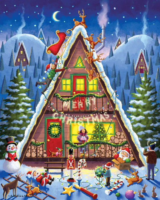 Christmas Cabin - 500 Piece