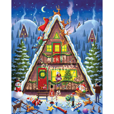 Christmas Cabin | 210 Piece Personal Puzzle