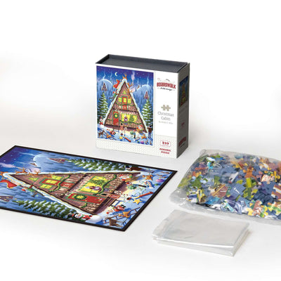 Christmas Cabin | 210 Piece Personal Puzzle