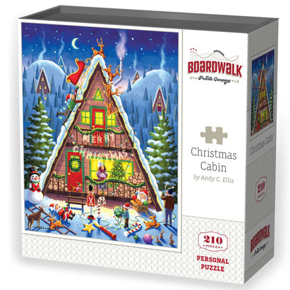 Christmas Cabin | 210 Piece Personal Puzzle